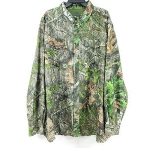 Mossy Oak Vented Hunting Shirt Men's Size 2XL Obsession Camouflage NWTF